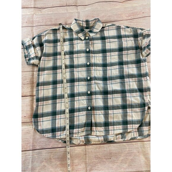 Madewell Women's Daily Short Sleeve Button Front Shirt - XXS - Picture 3 of 9